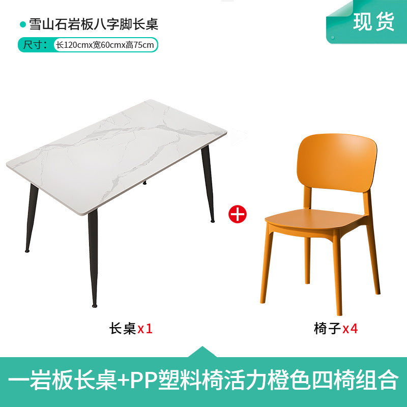 Company staff canteen dining table and chairs student canteen snack bar combination catering commercial 4 staff school restaurant