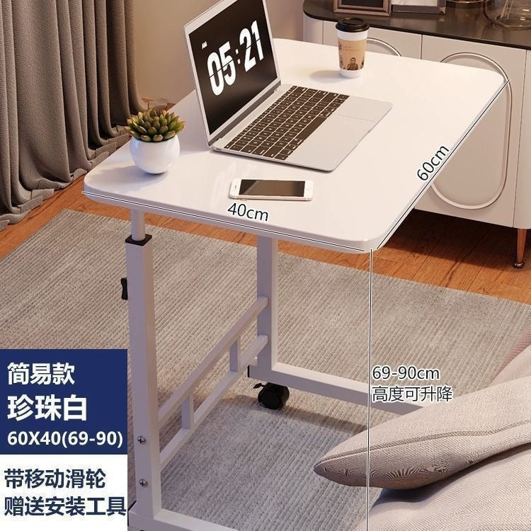 For homelazycasual small table bedroom dormitory simple student desk movable bedside table adjustable computer desk