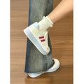 High-style hong kong-inspired versatile sneakers: 2026 new thick-soled white shoes, lightweight and breathable bread-style casual women's shoes for commuting