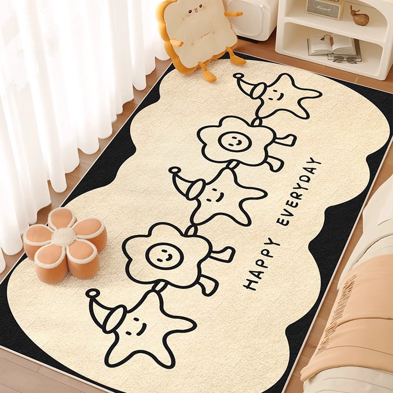 Carpet bedroom bedside blanket girl's room bedside kids' room cute  new under-bed thickened floor mat