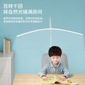 Curved standing desk lamp eye protection floor lamp reading light for kids, homework, and study - led piano reading lamp
