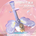 new product angel fully automatic bubble machine lighting and sound effects handheld children's parent-child interaction export water gun wholesale