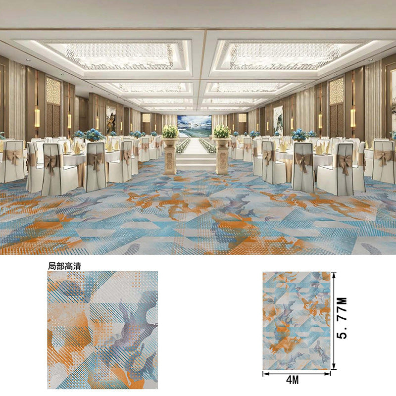 Hotel lobby carpet, 1000g nylon, fire-retardant, thickened area rug for banquet halls, restaurants, conference rooms, and reception areas
