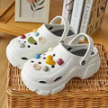 Little heart [white] clogs