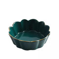 Salad breakfast bowl petal baking bowl eating bowl ceramic tableware single stylishins creative wholesale white porcelain casual