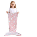 new arrival mermaid starry sky luminous kids sleeping bag flannel luminous blanket heattechfall and winter lazy blanket