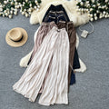 K-stylecasualhigh waistelegantloose pants women's work clothing lazy style drapedloose flesh-covering elastic waistcasualpants