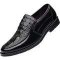 Spring new arrivals: soft leather, soft sole, round toe, breathable, trendy casual leather shoes - business formal, fashionable british style, trendy men's shoes