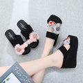 2025 beach vacation sweet thong sandals - summer travel non-slip high heel outdoor beach slippers for women