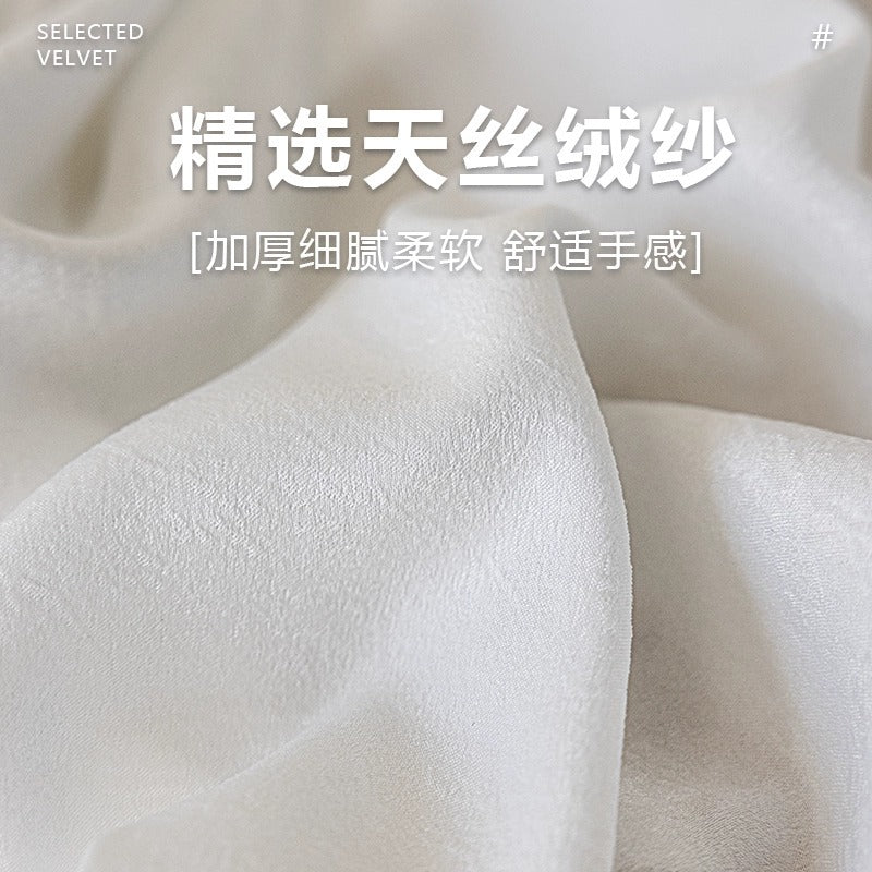 Shaoxing casual velvet gauze curtain, window gauze, light-proof and opaque gauze, living room balcony bedroom thickened white gauze curtain