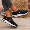 plus size  casualflats women's spring & fall new arrivalthick sole fly woven breathable velcro casual mesh shoes