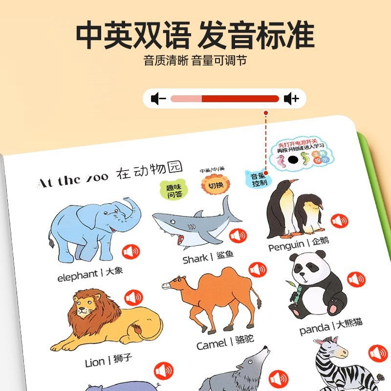 Talking english word flashcards - interactive early education learning machine - phonics & reading aid for kids