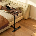 Foldable & mobile adjustable height desk - home study table, bedroom bedside table, portable office desk