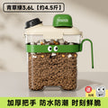 Pet food storage bin - household grain & cereal container - cat food storage bucket - dog food organizer - moisture-proof airtight canister - storage box