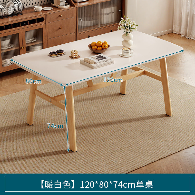 Dining table for homesmall apartment medieval dining table rectangular modern casual rental room dining and commercial table and chair combination
