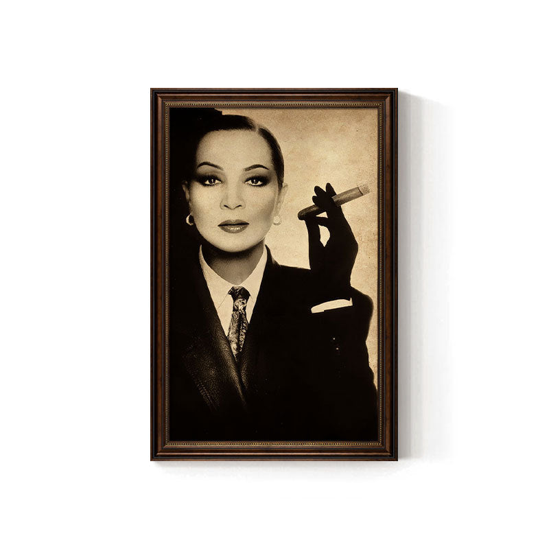 Cigar bar hanging painting American retro beautiful woman bar KTV box wall decoration painting industrial style tobacco and alcohol shop mural