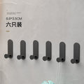 Gun gray punch-free hook, strong adhesive bathroom wall bathroom towel load-bearing adhesive hook, entrance door back hook