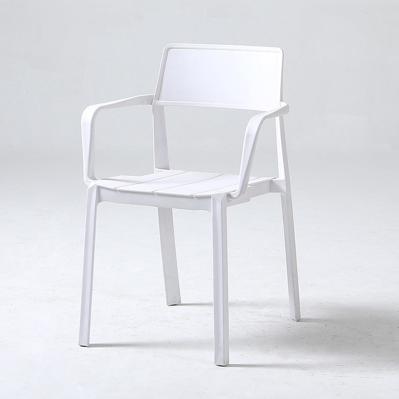 Scandinavian dining chair casual internet celebrity chair ins white chair designer eames plastic chair pp backrest