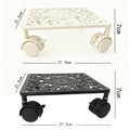 Wrought iron plant pot tray - outdoor garden, balcony, living room decorative plant stand, support base, removable flower pot base