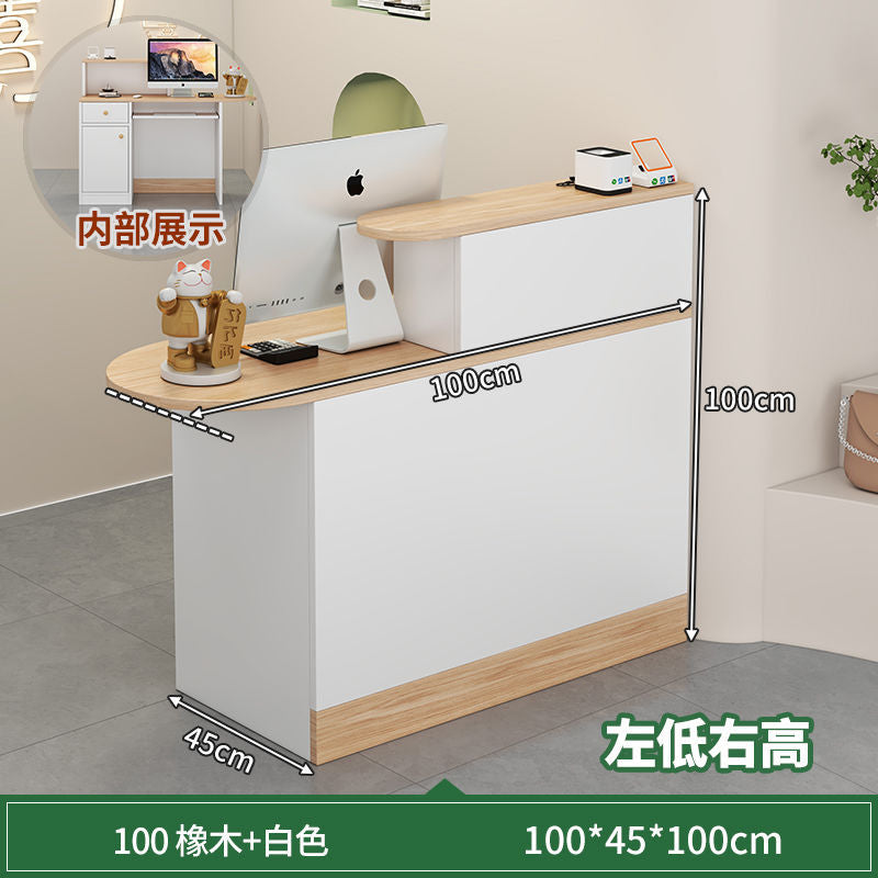 Bar counter, cashier counter, small casual modern convenience store, milk tea shop, reception desk, hair salon, clothing store counter, front desk