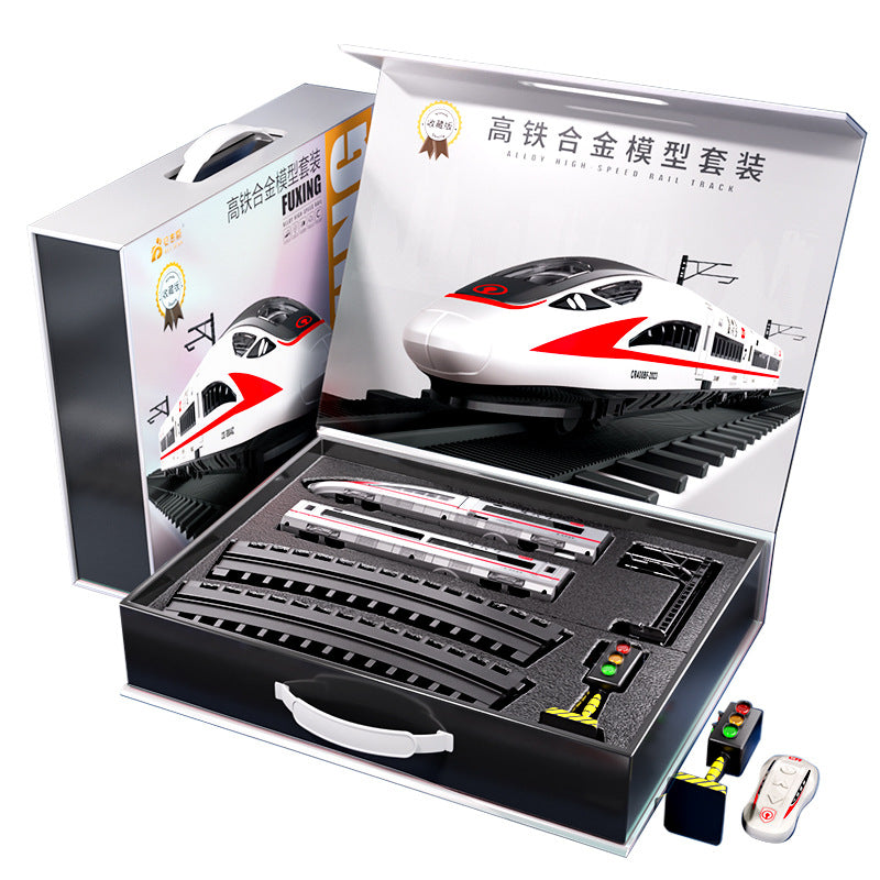 High-speed rail model train fuxinghao alloy electric train harmony large train kids little boy artificial toy