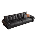 New arrival black swan sofa italian normcore leather art popular large and small apartment living room straight row combination leather sofa