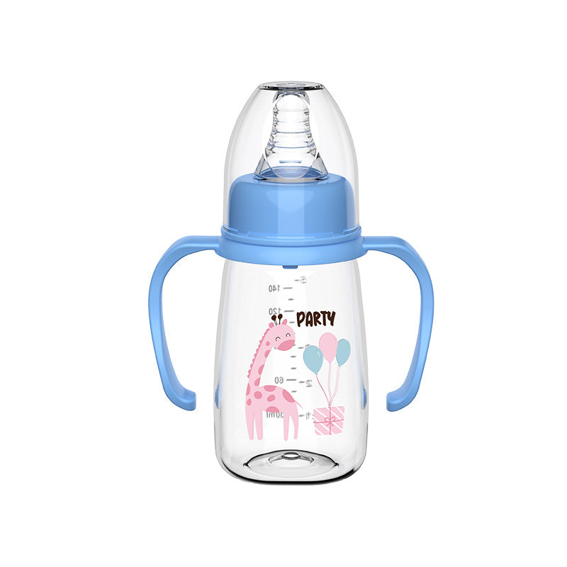 English Boxed baby bottle Newborn bottle with handle Anti-flatulence bottle Anti-drop baby pp bottle