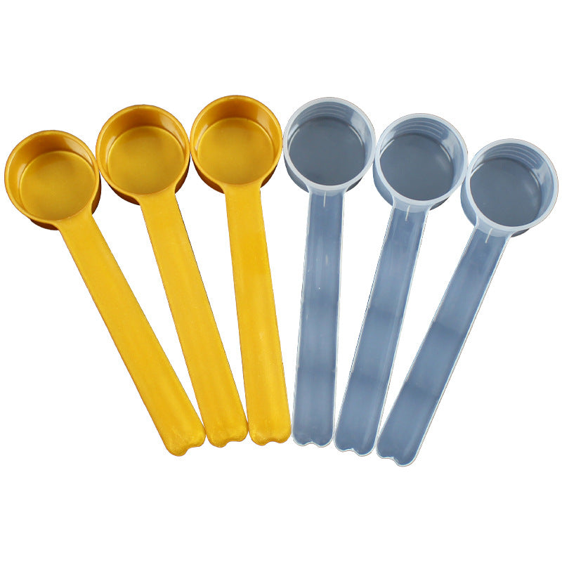 Plastic measuring spoon facial mask powder spoon 8ml milliliter measuring spoon laundry detergent powder feed fertilizer pesticide spoon filled with water 8 grams
