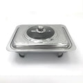 exclusive stainless steel square dining stove visual cover buffet stove detachable combination foot grilled fish alcohol stove