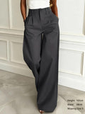 wine red texture classywork clothing suit pants for women spring and summer  high waist narrow version loose pants drapedpants