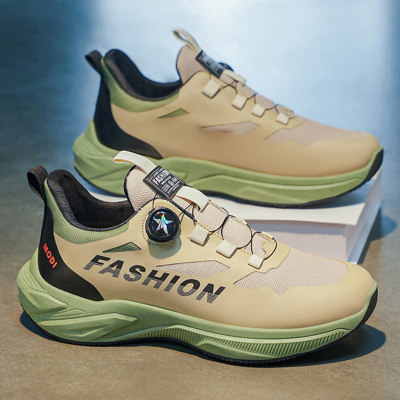 Men's athletic shoes - 2026 new summer collection: youth-friendly, rotating buckle, soft sole, shock-absorbing, ultra-lightweight casual running shoes for students