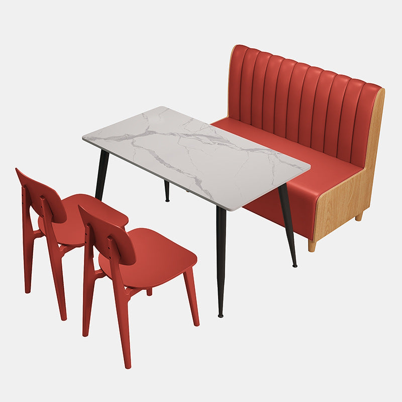 Company staff canteen catering snacks fast food restaurant dining table and chair commercial combination powder shop noodle shop restaurant restaurant school