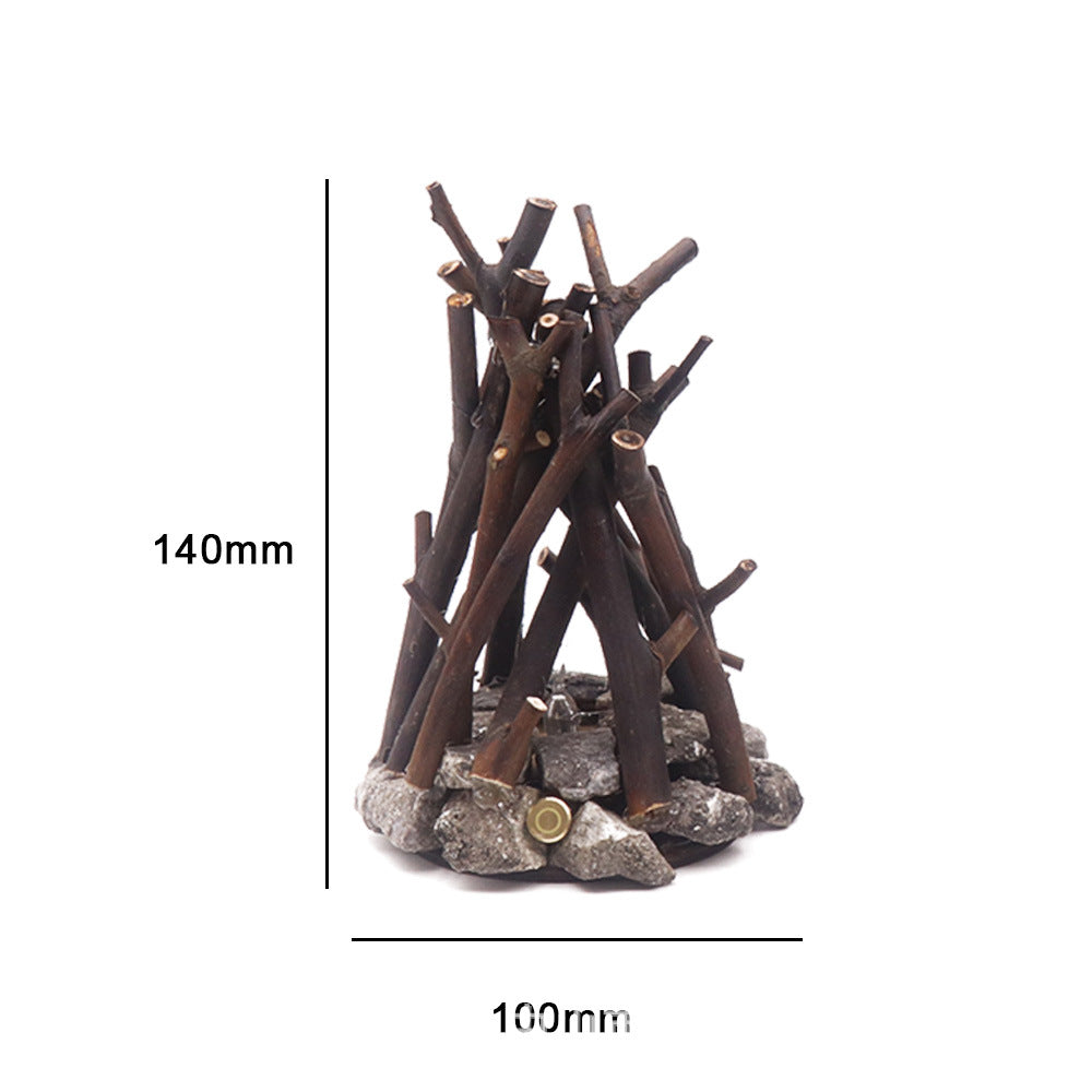 USB charging branch campfire night light with white noise LED warm ambient light bedroom ornament gift for friends