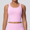 New shockproof, push-up, fixed-cup yoga top - women's barely-there outdoor sports bra for running, fitness, and beautiful back support