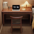 Solid wood desk - perfect for small spaces: bedside writing desk, bedroom study table, student desk, and adult computer desk