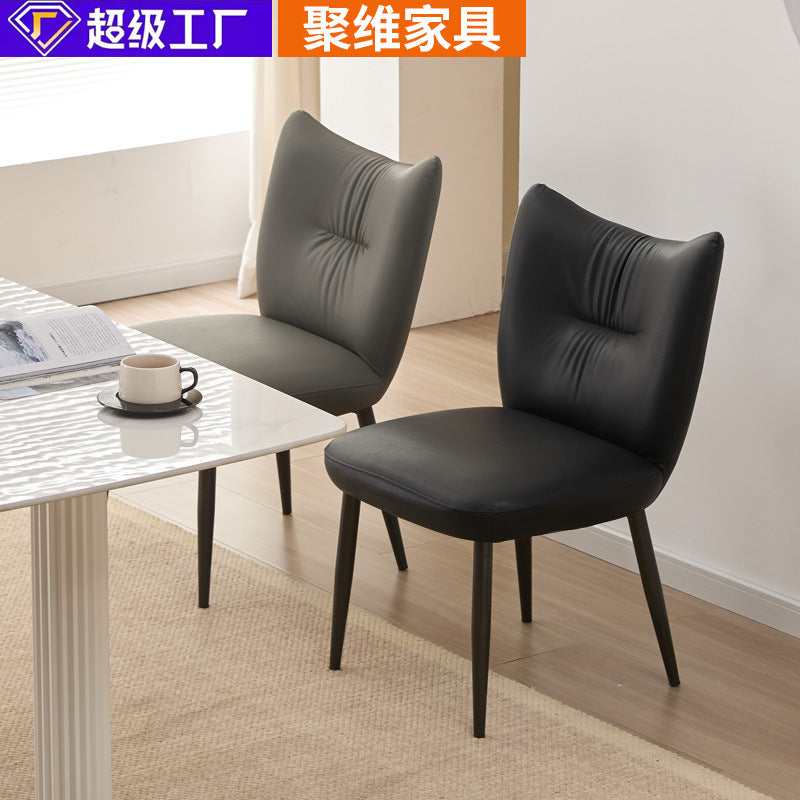 Dining chair accessible luxury high-end plaid backrest for home modern manufacturer wholesale hotel chair negotiation chair personalized casual chair