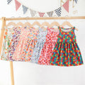 new milk silk printed sleeveless dress for toddlers and young children - country style floral tank dress for girls