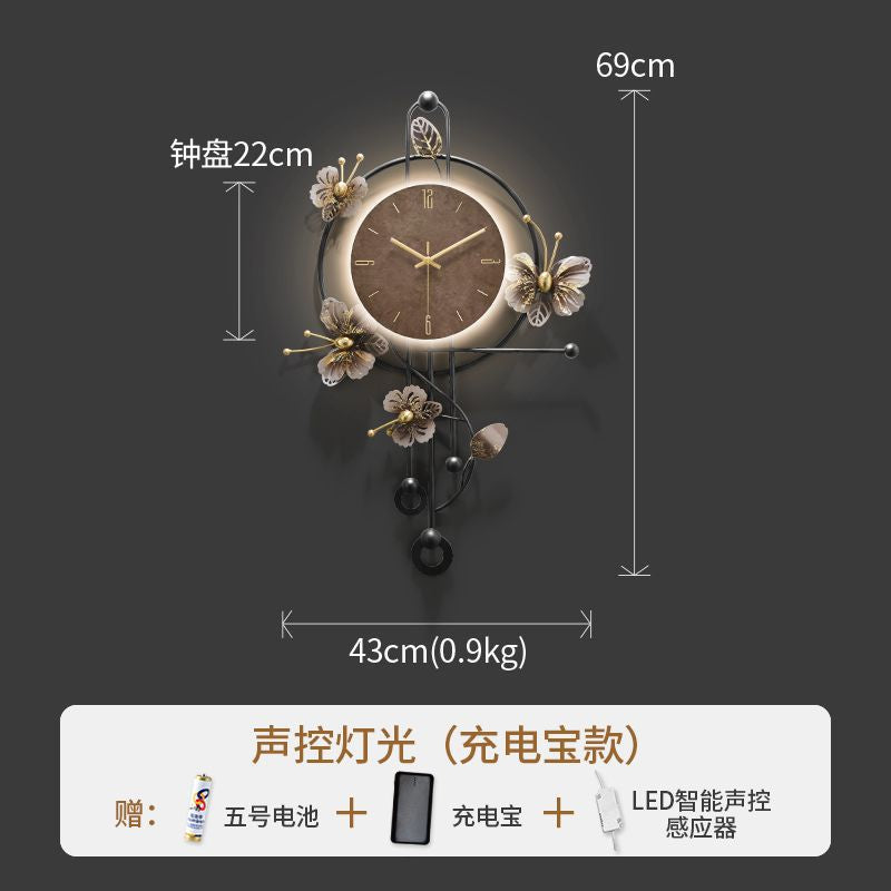 Flying bird collection classy wall clock elegant clock wall hanging living room clock background wall hanging clock 2025 new silent clock