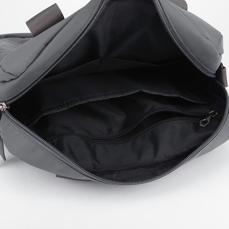 Cross-border new men's shoulder bag casual business portable men's bag fashion simple men's messenger bag briefcase computer bag