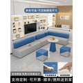 Combination 4 (including coffee table and square stool) (upgraded version-cat scratch leather)