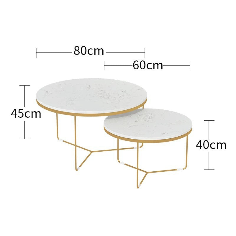 Minimalist modern three-seater moon sofa office set - business reception creative sofa and coffee table combination