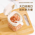 Glass spice jar set - kitchen home cooking seasoning container set - spice shaker, salt shaker, oil dispenser