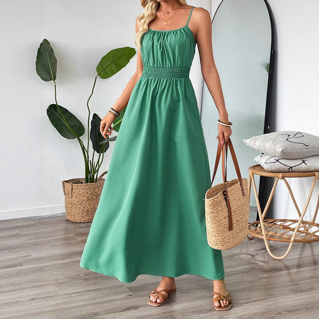 Shanuo independently develops 2025 new  summer European and American dresses,  women's clothing swings