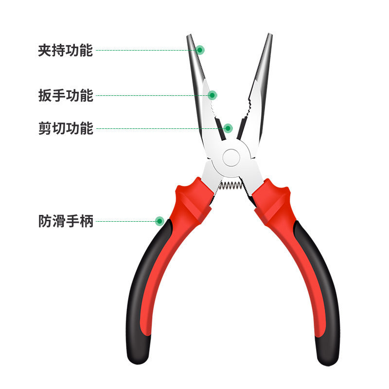 Bao lian needle nose pliers, electrician's special mini pliers, multi-functional tools, industrial grade small hand-made needle nose pliers