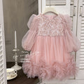 Girls' dress -  autumn new arrival: stunning extra-full pink tulle tutu dress, perfect for first birthday celebrations and princess outfits