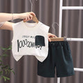 Children's summer  summer new sleeveless suit western style baby casual two-piece set kids vest suit