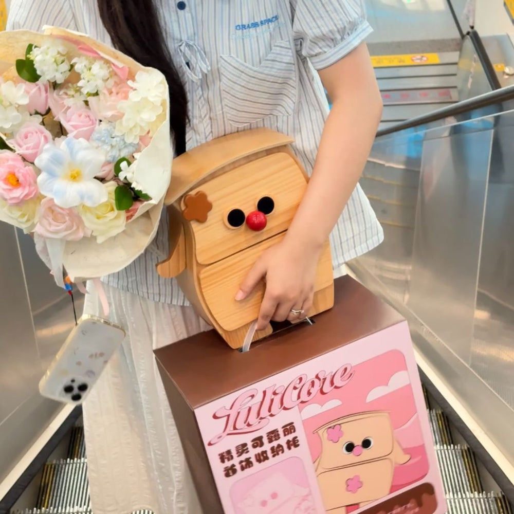 Guo shu elf keluli jewelry box exquisite wooden housewarming wedding gift desktop cosmetic storage box
