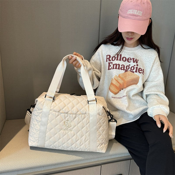 Cross-border new fashion yoga sports bag large capacity lightweight shoulder crossbody duffel bag practical leisure travel bag