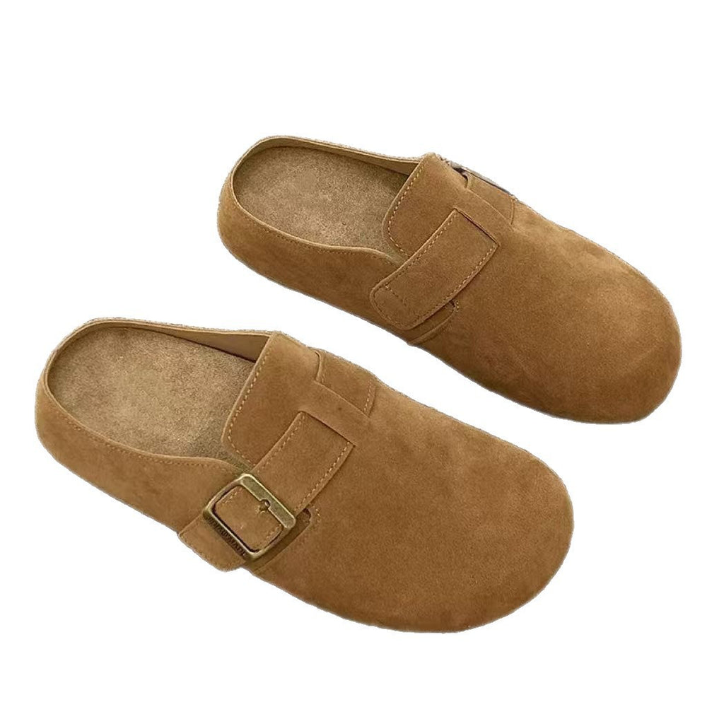 Versatile and stylish birkenstock-style mules with a closed-toe design, perfect for women's casual wear. new trendy slip-on birkenstocks for autumn 2025, available wholesale