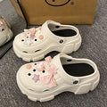 Thick sole crocs women's slippers summernew arrivaltrendy home outdoor heightenednon-slipboutiqueins beach sandals